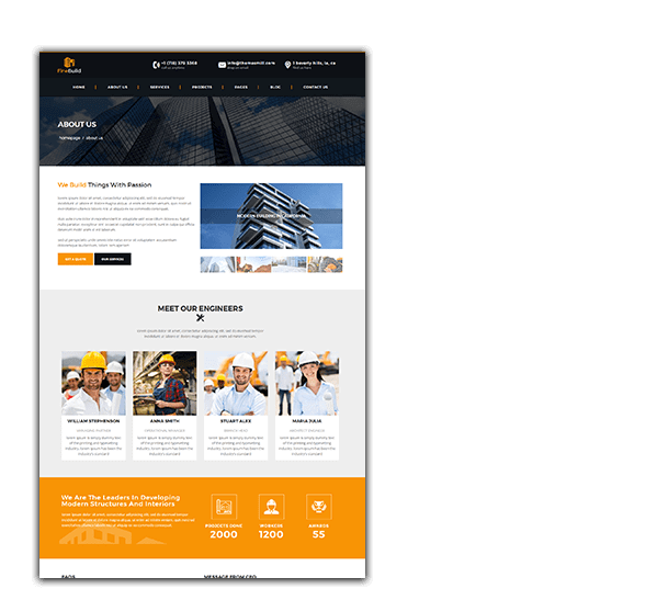 wordpress construction theme