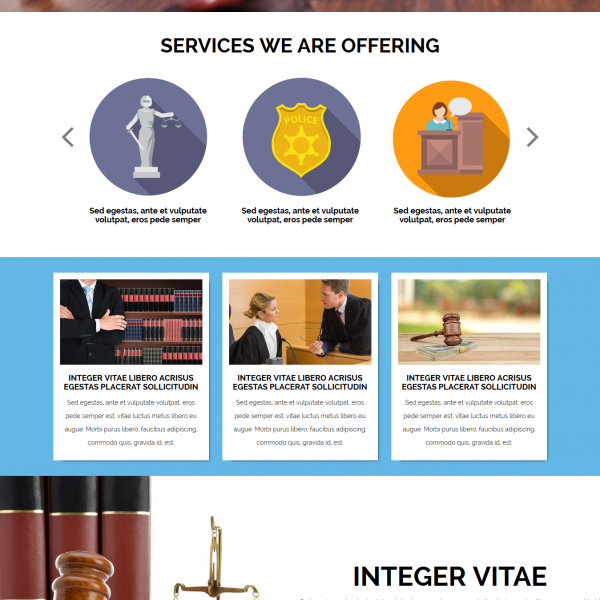 Attorney HTML Template
