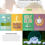 Golf HTML Template