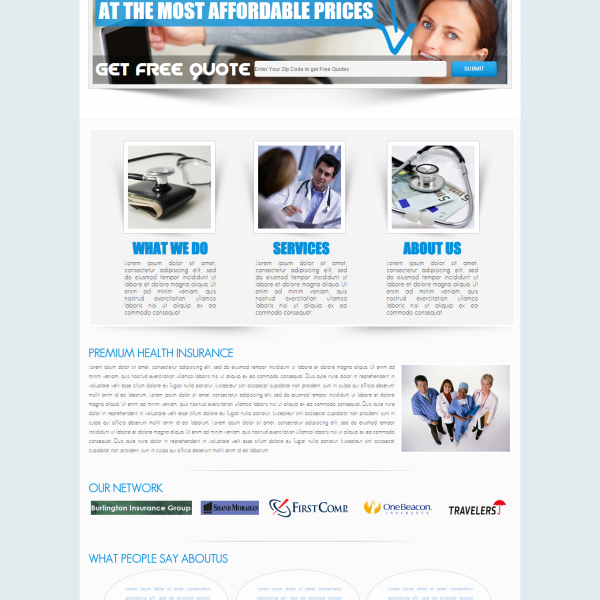 Health Insurance HTML Template